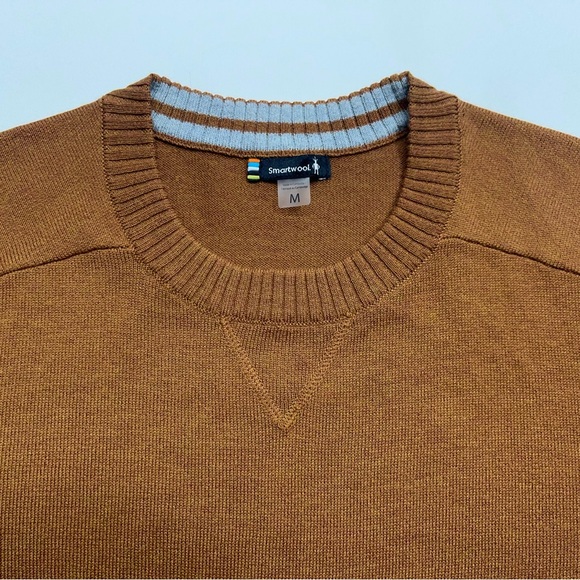Smartwool Sweater Womens Size Medium Brown Long Sleeve Lightweight Wool Blend - Picture 4 of 14